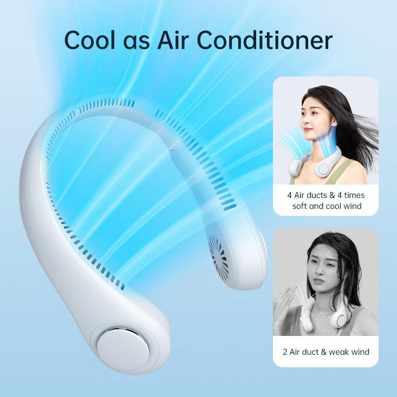 Portable handsfree Neck Fan