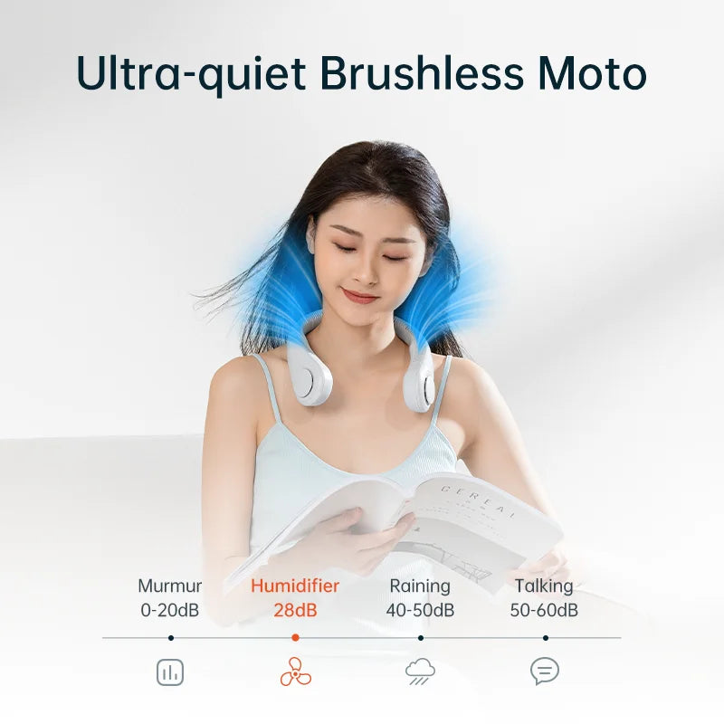 Portable handsfree Neck Fan