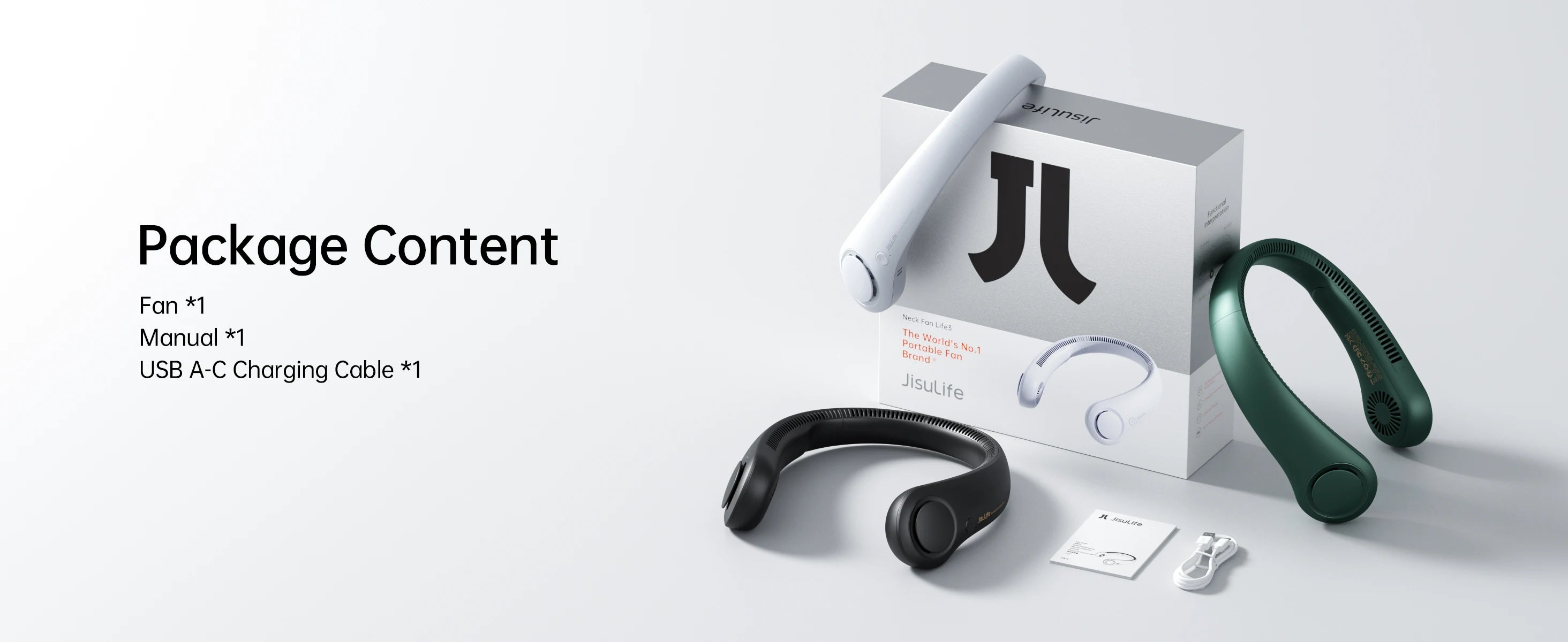 Portable handsfree Neck Fan